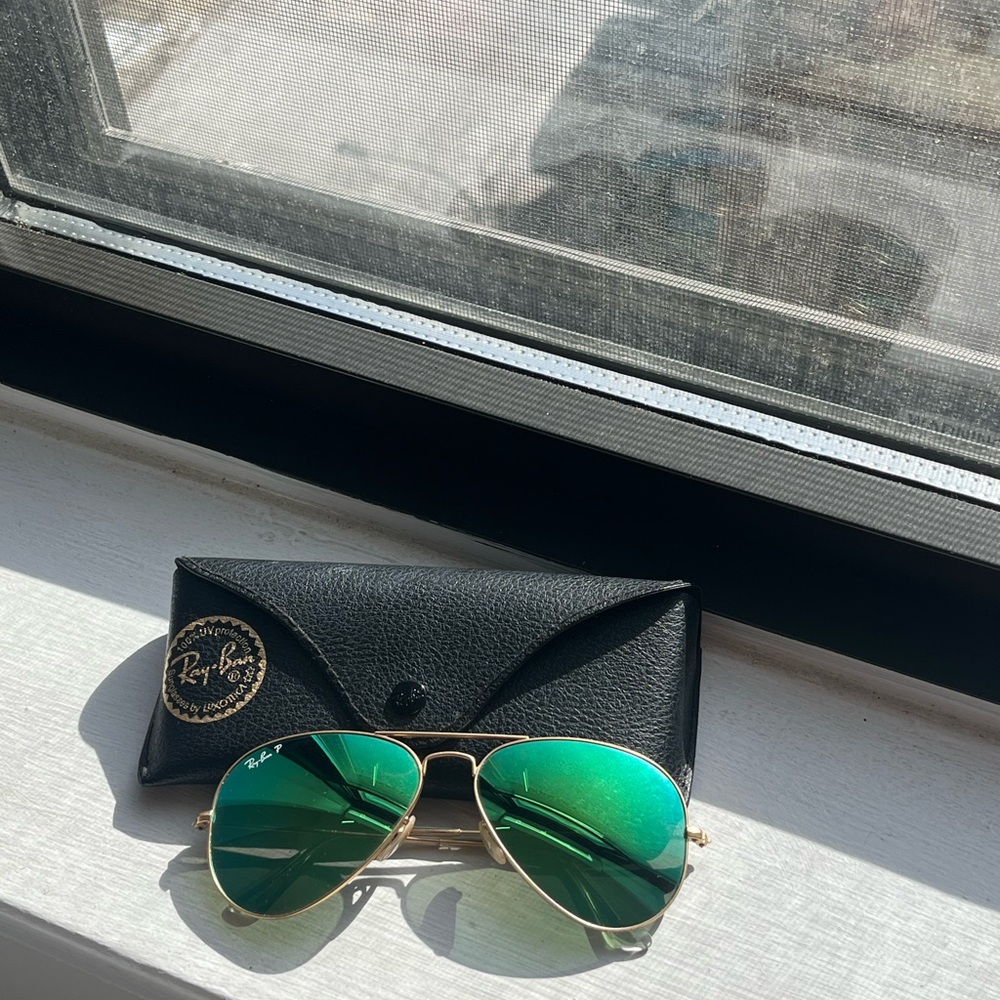 Authentic aviator flash Ray Ban sunglasses - Picture 4 of 6